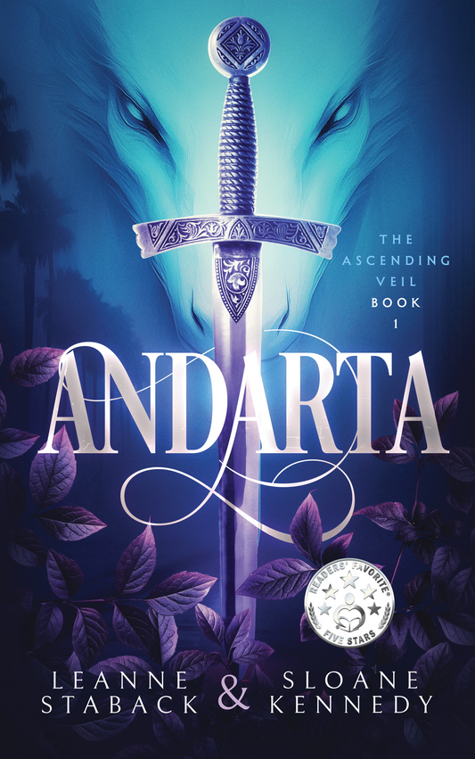 Andarta - The Ascending Veil, Book 1 (Collector’s Set) includes foil printing; highest-quality materials; a collector's edition novelette showing the upcoming graphic novel; book merch; bookplate signed by the authors, and a Custom Collector’s Box.